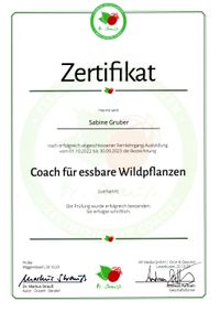 Zertifikat Coach Sabine