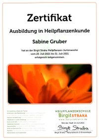 Zertifikat Jurtenwoche Sabine 2021